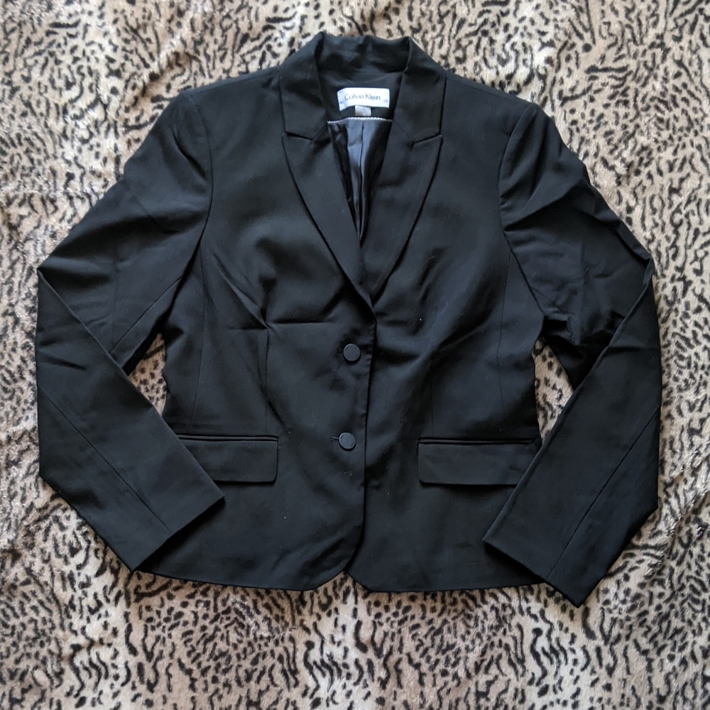 Calvin Klein Classic Black Blazer - Picture 2 of 8